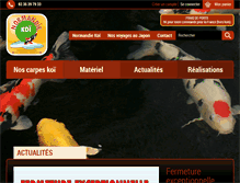 Tablet Screenshot of normandiekoi.com